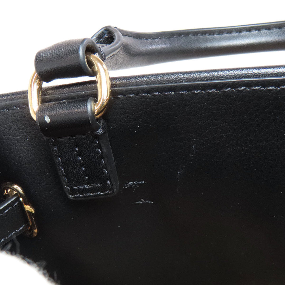 MICHAEL KORS Handbag canvas black 2WAY Women Used Authentic