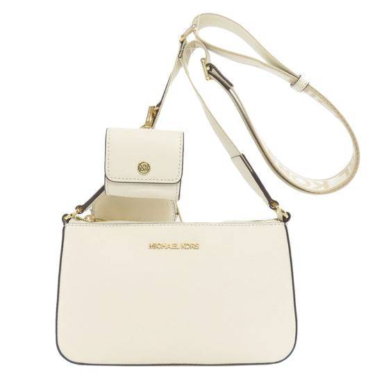 MICHAEL KORS Shoulder Bag leather white logo
