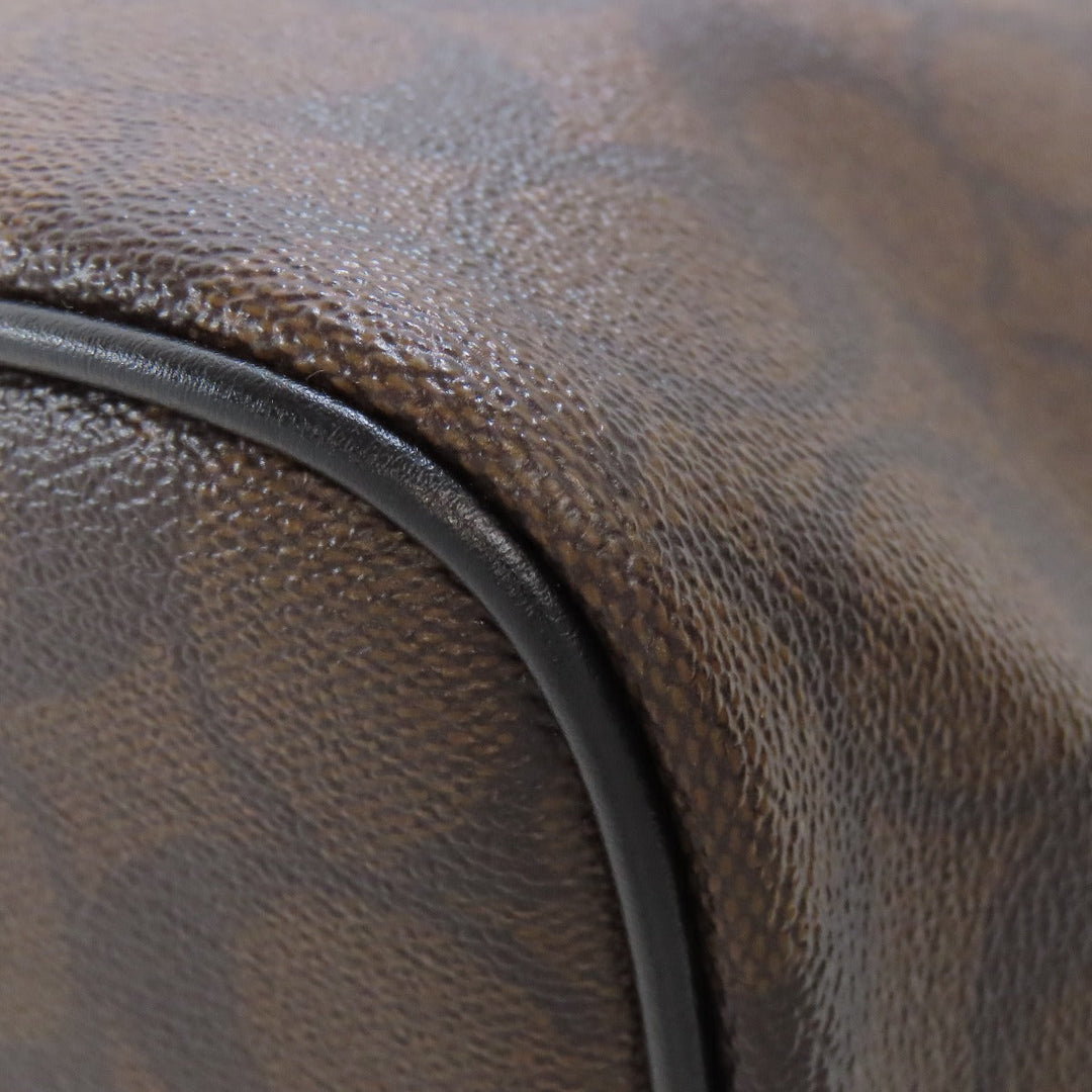 COACH Tote Bag F57842 PVC Brown Signature Women Used Authentic