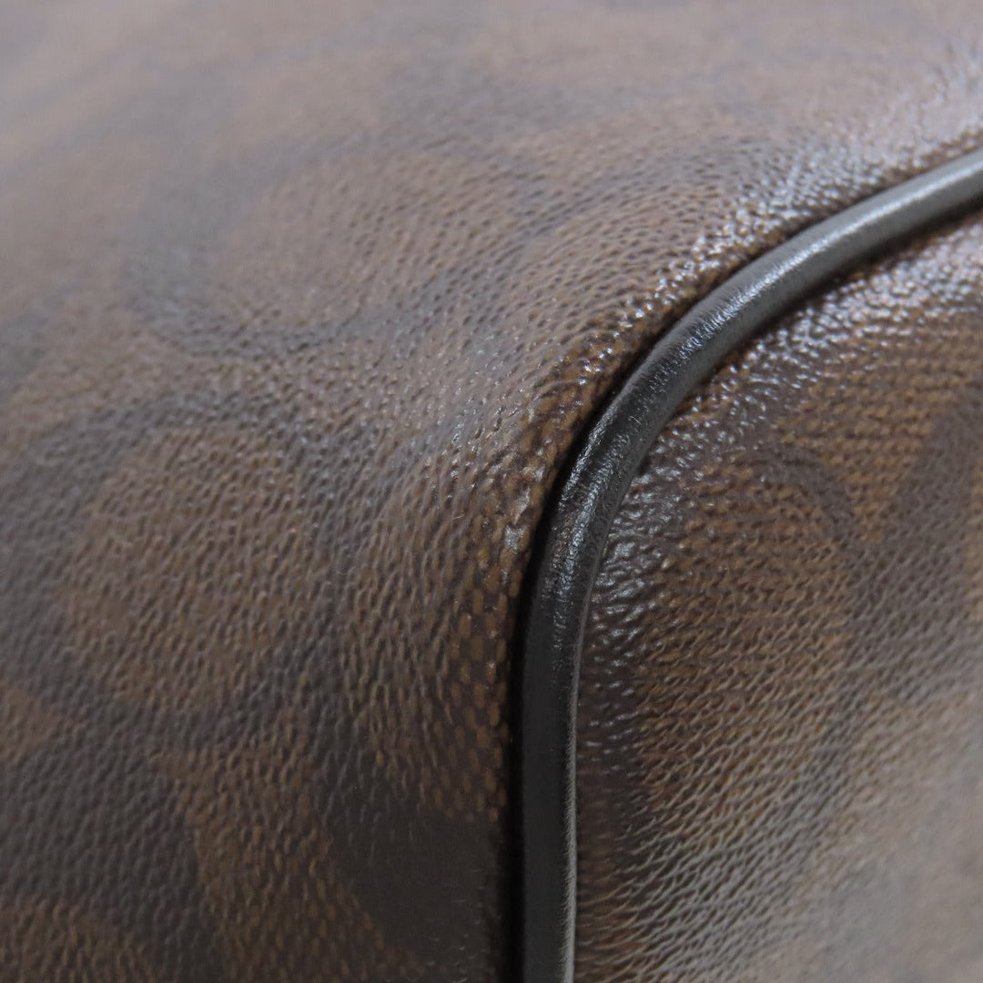 COACH Tote Bag F57842 PVC Brown Signature Women Used Authentic