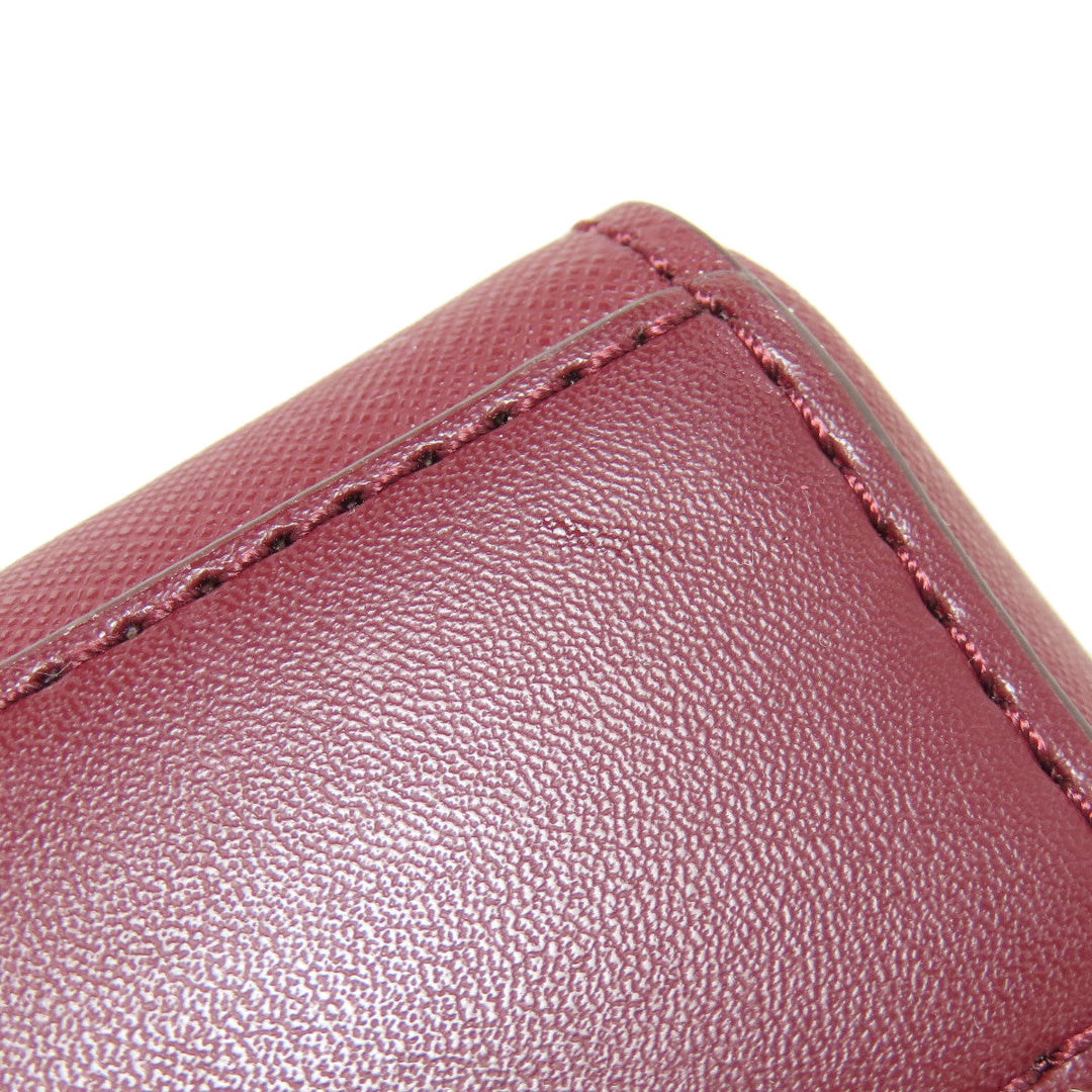 MICHAEL KORS Handbag leather Red VINCENT Crossbody with Card Case 2WAY Women Used Authentic