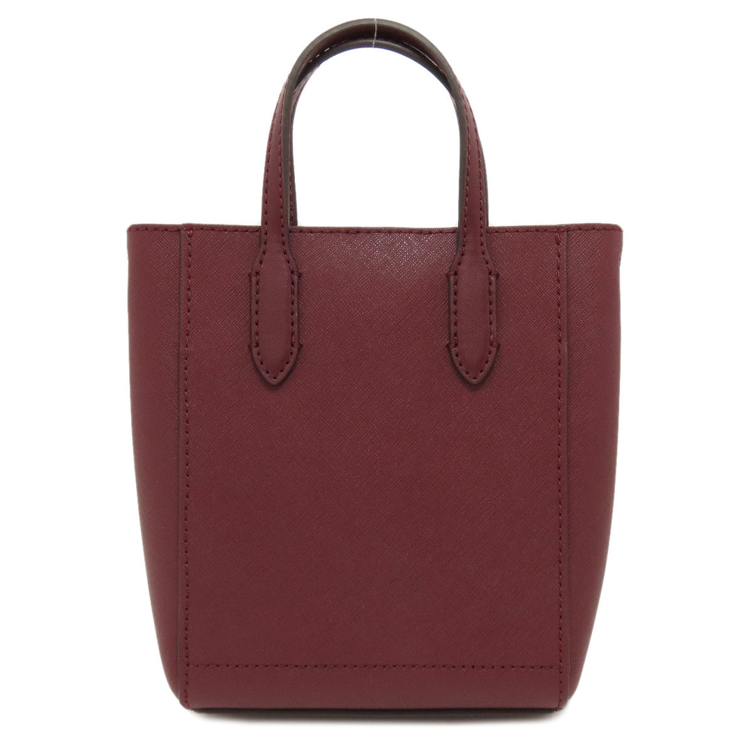 MICHAEL KORS Handbag leather Red VINCENT Crossbody with Card Case 2WAY Women Used Authentic