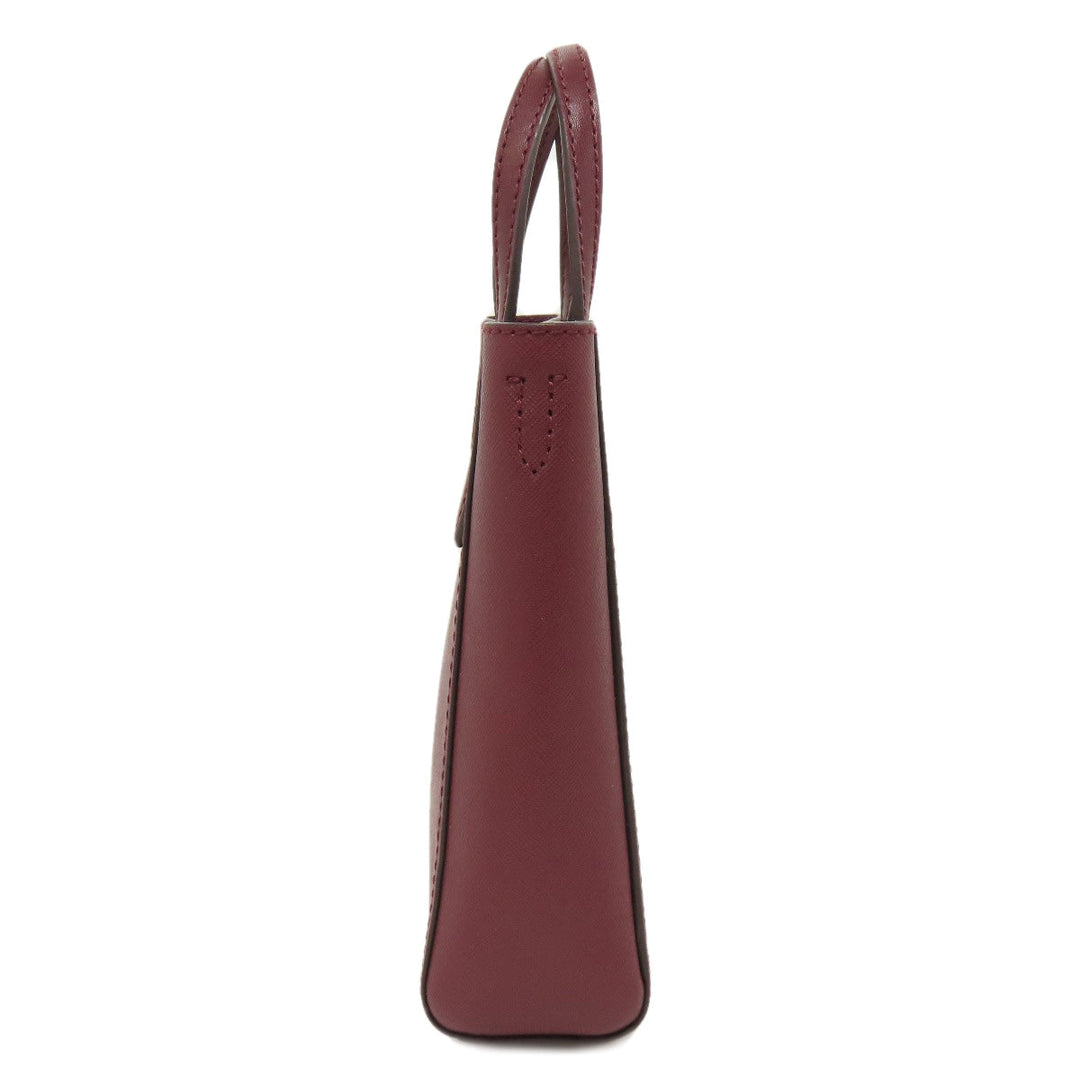 MICHAEL KORS Handbag leather Red VINCENT Crossbody with Card Case 2WAY Women Used Authentic
