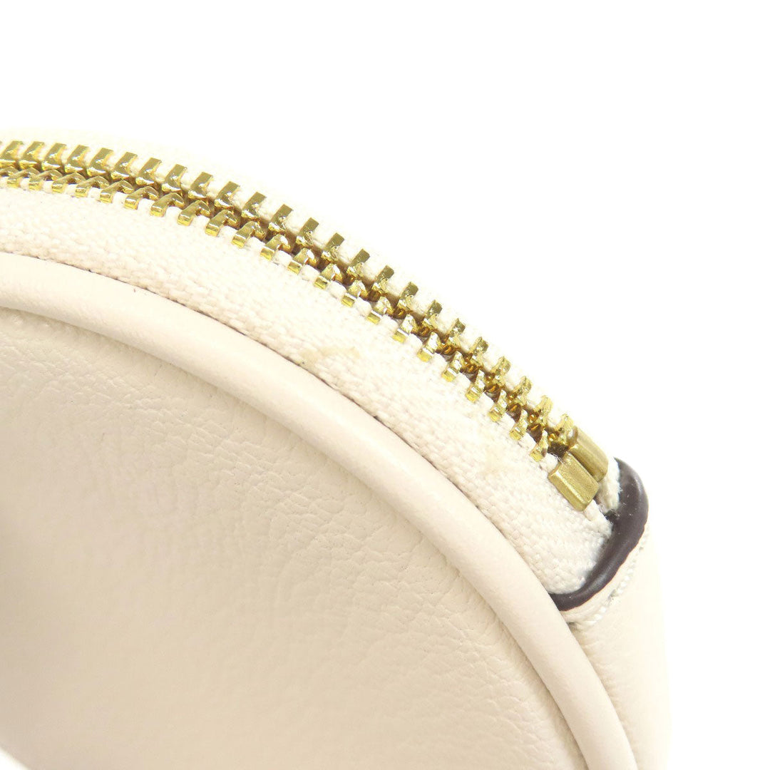 MICHAEL KORS Handbag leather white Platt 2WAY Women Used Authentic