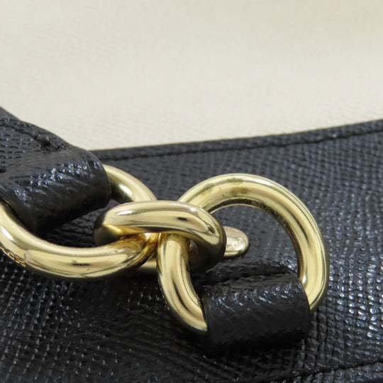 COACH Handbag F24549 leather black 2WAY Women Used Authentic