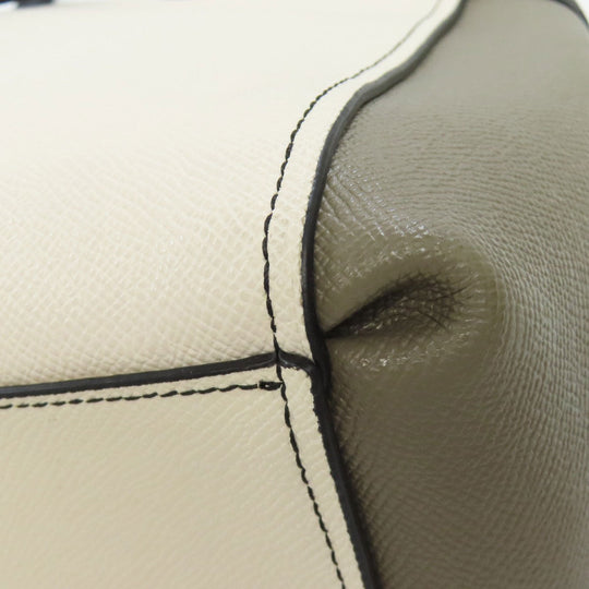 COACH Handbag F24549 leather black 2WAY Women Used Authentic