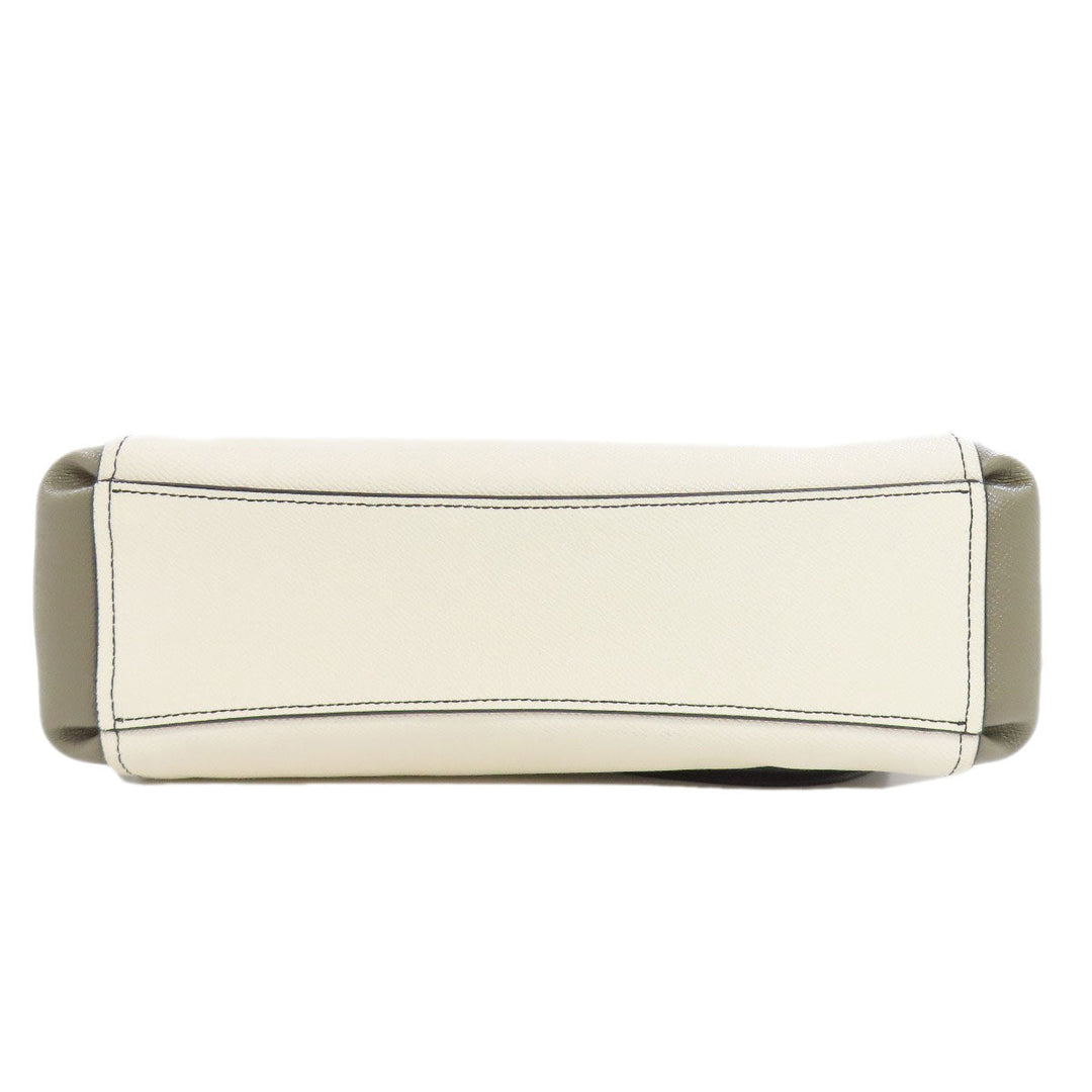 COACH Handbag F24549 leather black 2WAY Women Used Authentic