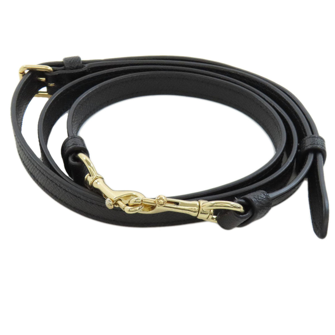 COACH Handbag F24549 leather black 2WAY Women Used Authentic