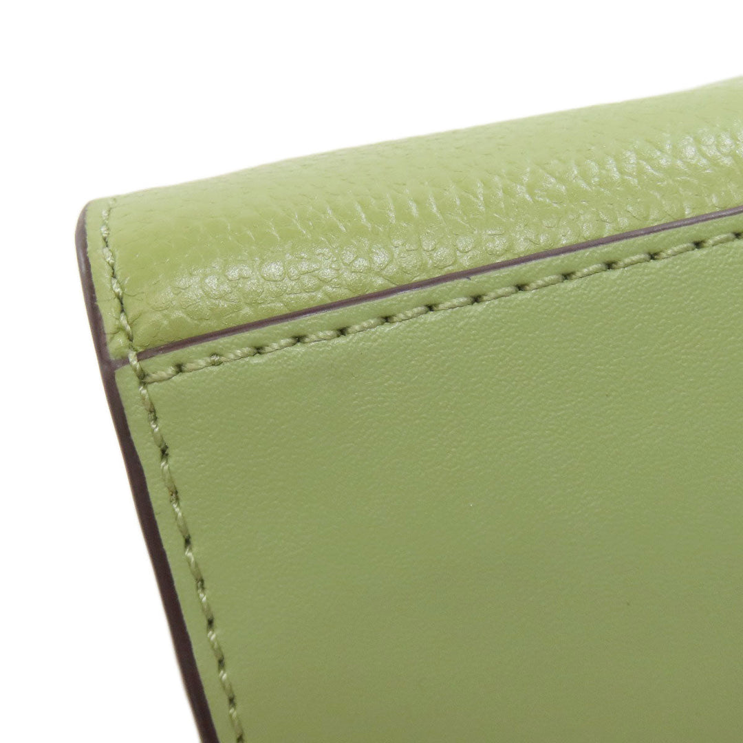MICHAEL KORS Handbag PVC green logo Women Used Authentic