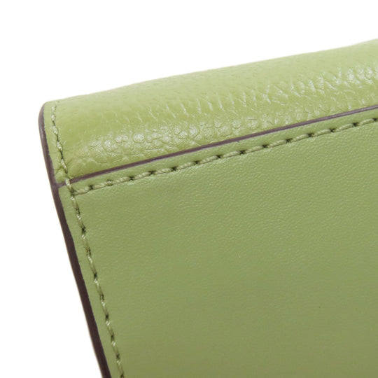MICHAEL KORS Handbag PVC green logo Women Used Authentic