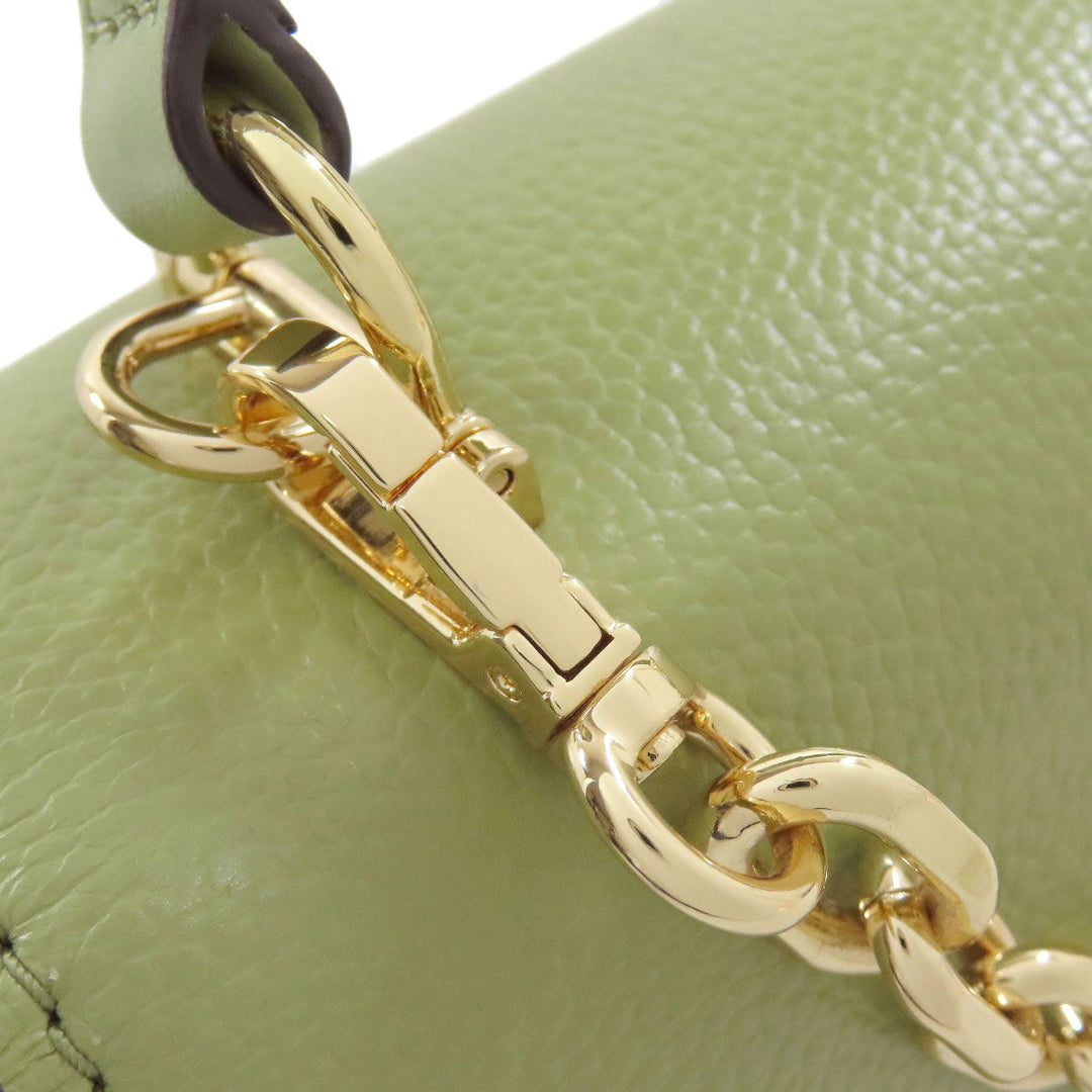 MICHAEL KORS Handbag PVC green logo Women Used Authentic