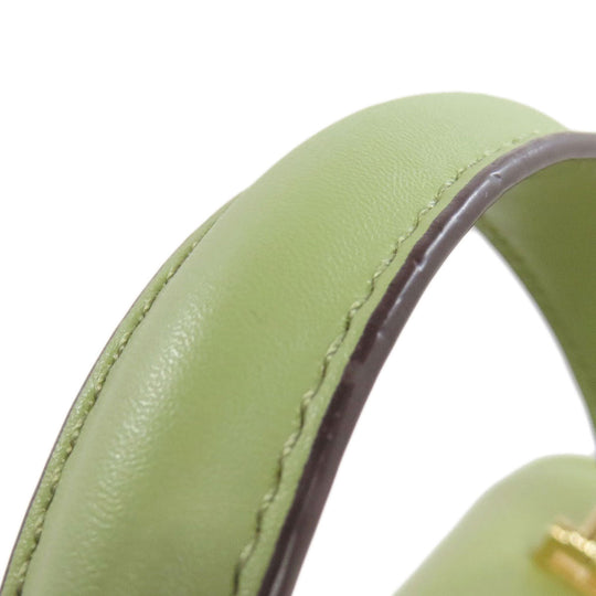 MICHAEL KORS Handbag PVC green logo Women Used Authentic