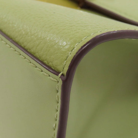 MICHAEL KORS Handbag PVC green logo Women Used Authentic