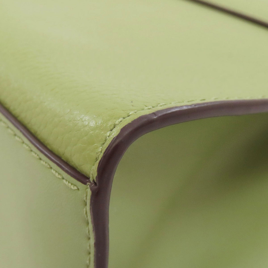 MICHAEL KORS Handbag PVC green logo Women Used Authentic