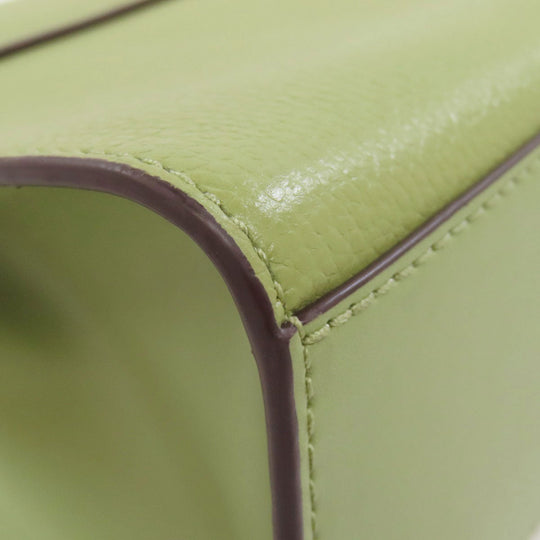 MICHAEL KORS Handbag PVC green logo Women Used Authentic