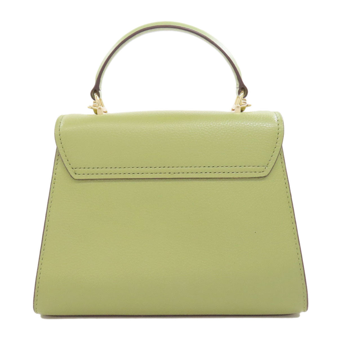 MICHAEL KORS Handbag PVC green logo Women Used Authentic