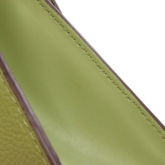 MICHAEL KORS Handbag PVC green logo Women Used Authentic