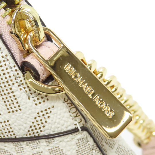 MICHAEL KORS Shoulder Bag 35F1GTVC6B PVC white MK signature