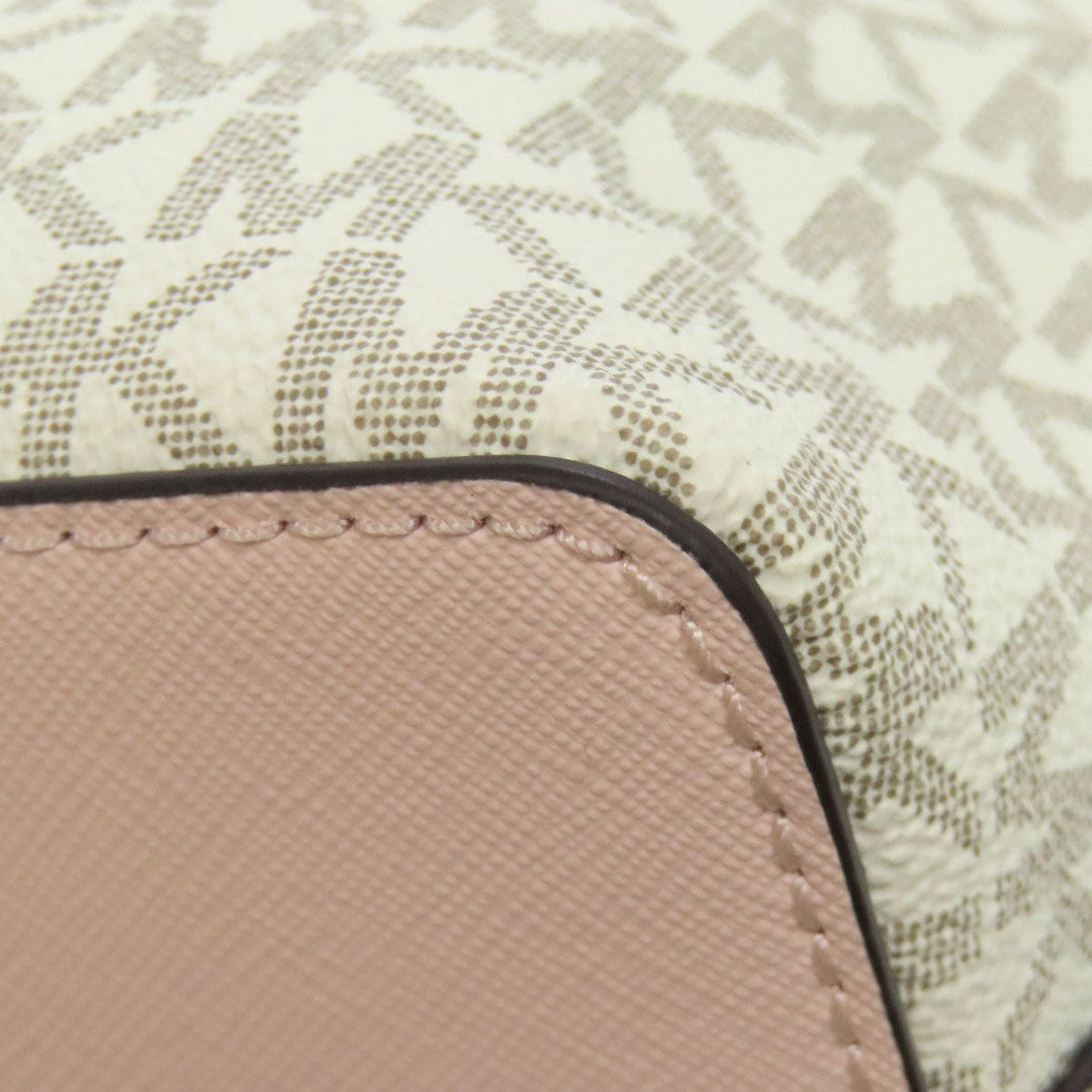 MICHAEL KORS Shoulder Bag 35F1GTVC6B PVC white MK signature
