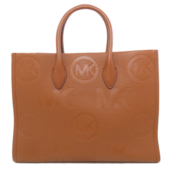 MICHAEL KORS Tote Bag leather Brown 2WAY Women Used Authentic
