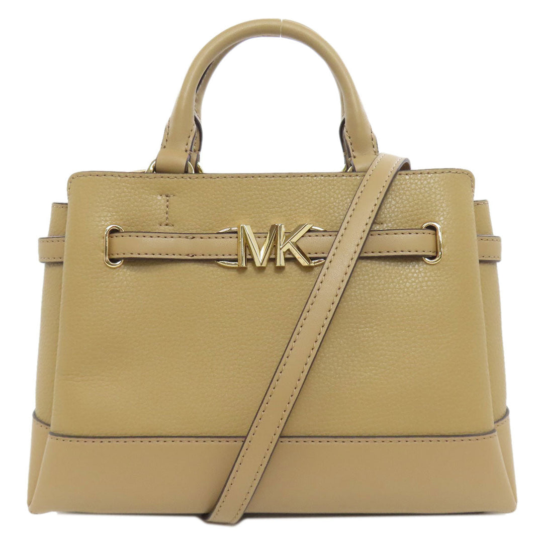 MICHAEL KORS Handbag leather beige 2WAY Women Used Authentic