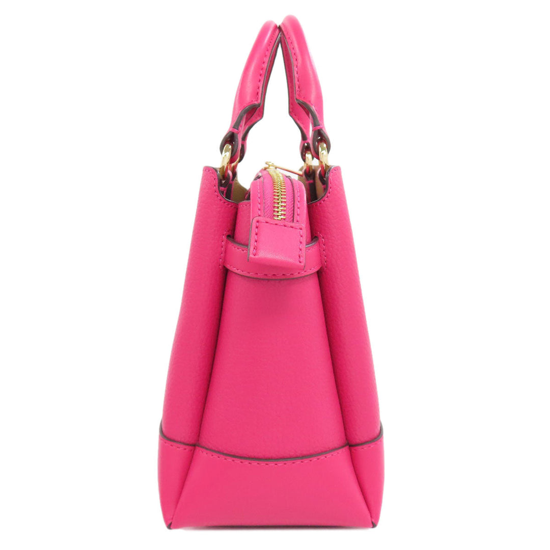 MICHAEL KORS Handbag leather pink 2WAY Women Used Authentic