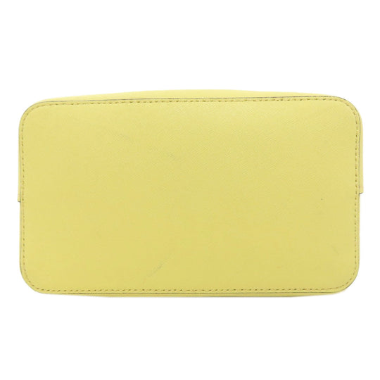 MICHAEL KORS Handbag leather yellow 2WAY Women Used Authentic