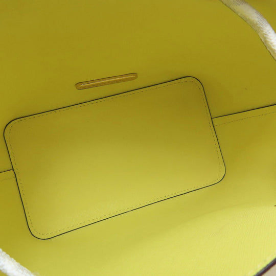 MICHAEL KORS Handbag leather yellow 2WAY Women Used Authentic