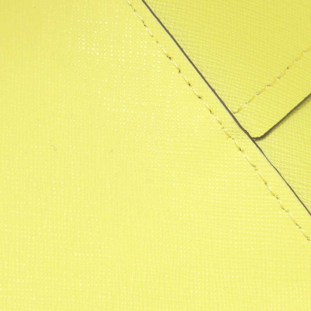 MICHAEL KORS Handbag leather yellow 2WAY Women Used Authentic