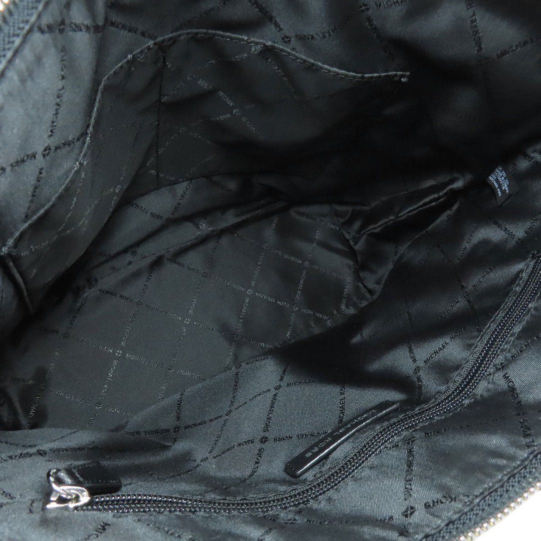 MICHAEL KORS Tote Bag PVC black MK signature