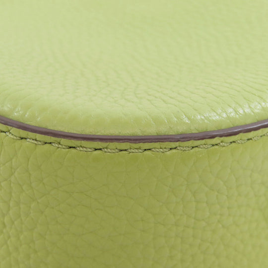 MICHAEL KORS Shoulder Bag leather green logo Women Used Authentic