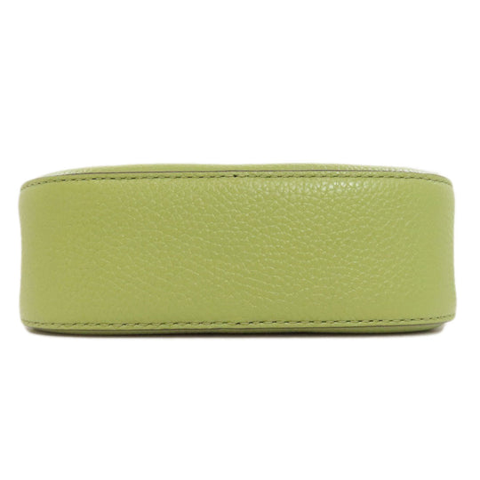 MICHAEL KORS Shoulder Bag leather green logo Women Used Authentic