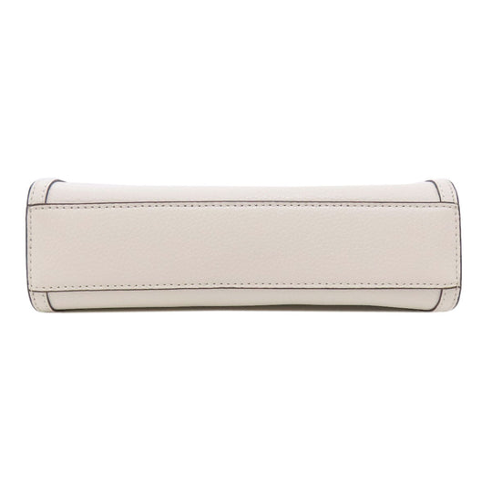 MICHAEL KORS Shoulder Bag leather white logo Women Used Authentic