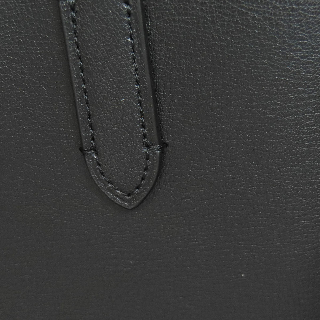 COACH Handbag F73277 leather black 2WAY Women Used Authentic