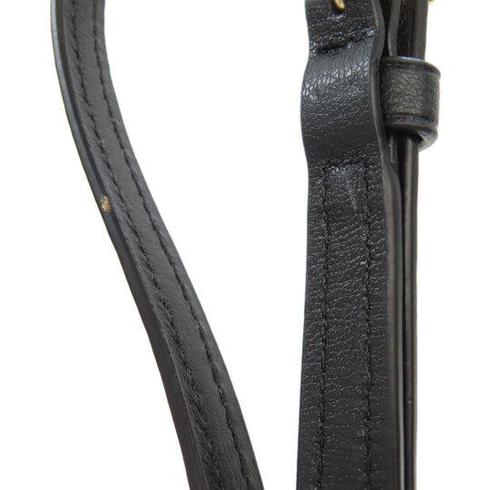 COACH Handbag F73277 leather black 2WAY Women Used Authentic