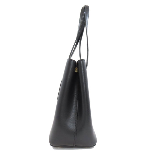 COACH Handbag F73277 leather black 2WAY Women Used Authentic