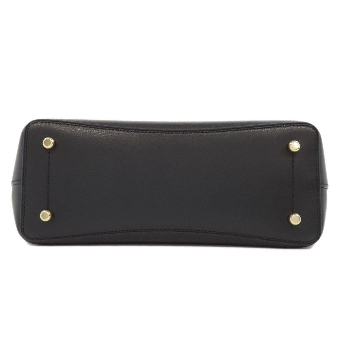 COACH Handbag F73277 leather black 2WAY Women Used Authentic