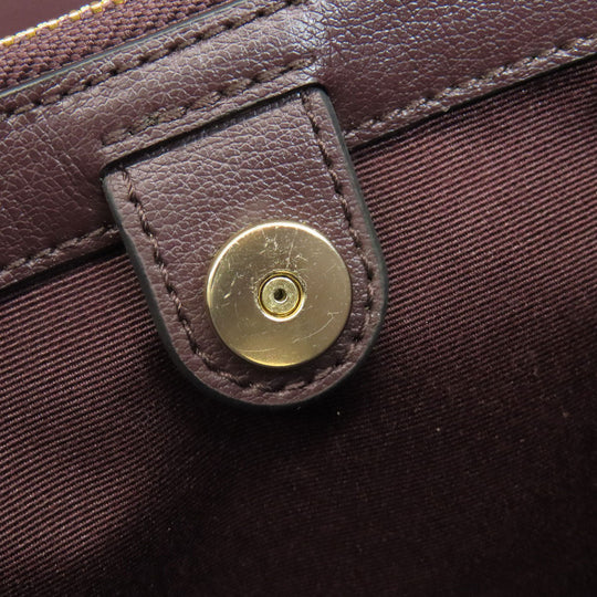 COACH Handbag F73277 leather black 2WAY Women Used Authentic