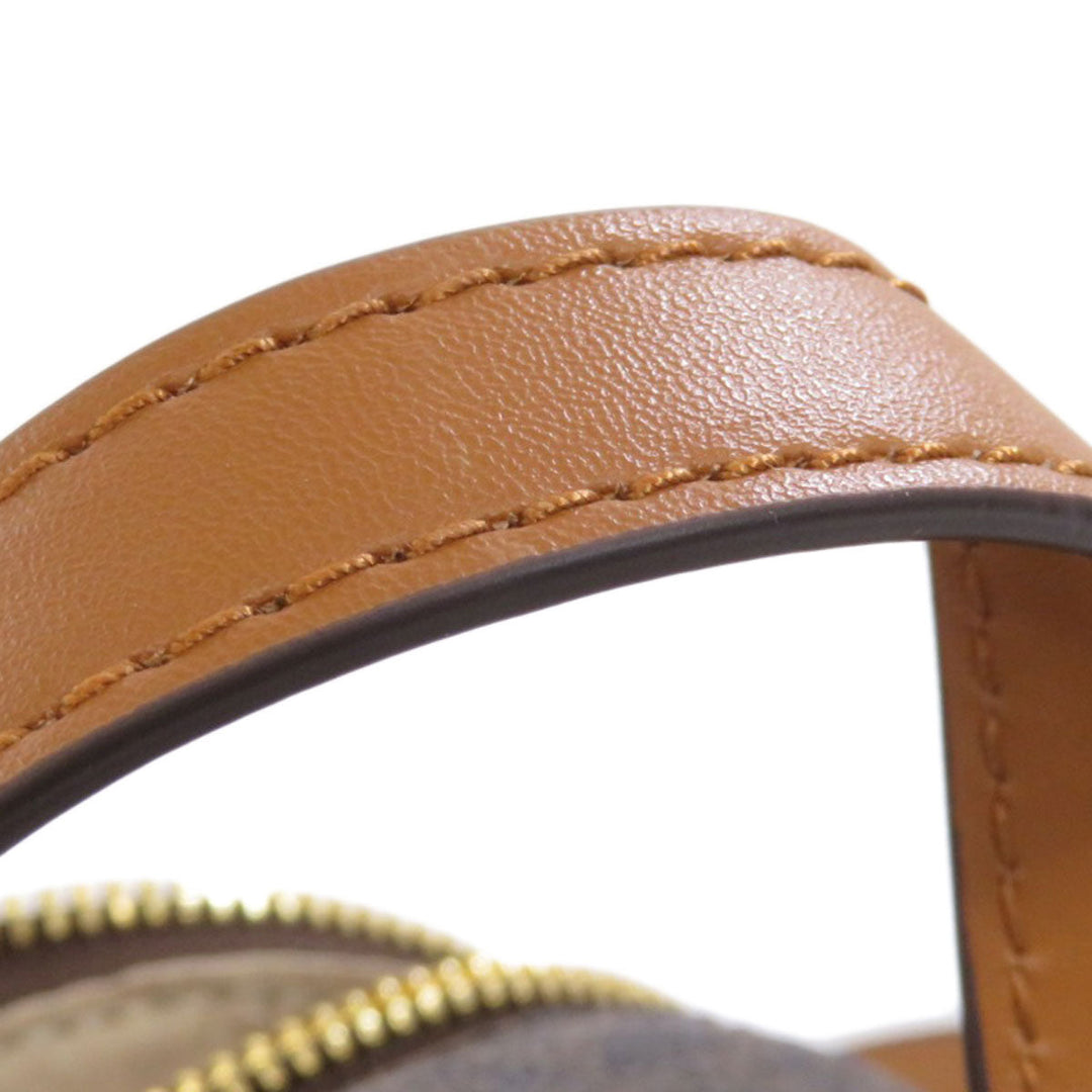 MICHAEL KORS Backpack PVC Brown Rear zip MK signature Women Used Authentic