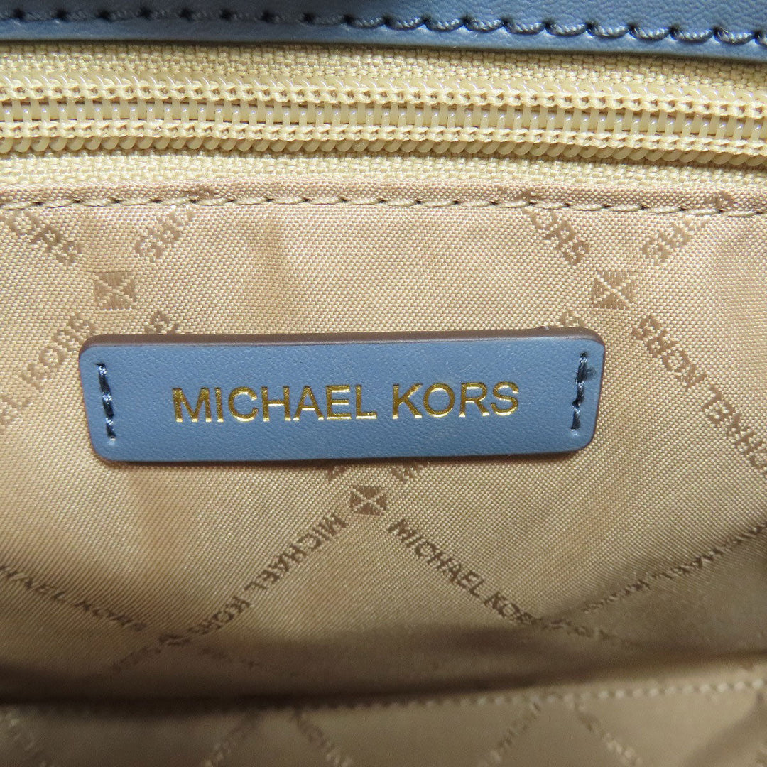 MICHAEL KORS Handbag PVC white MK Signature 2WAY Women Used Authentic
