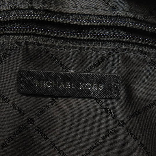MICHAEL KORS Shoulder Bag PVC black MK signature Women Used Authentic