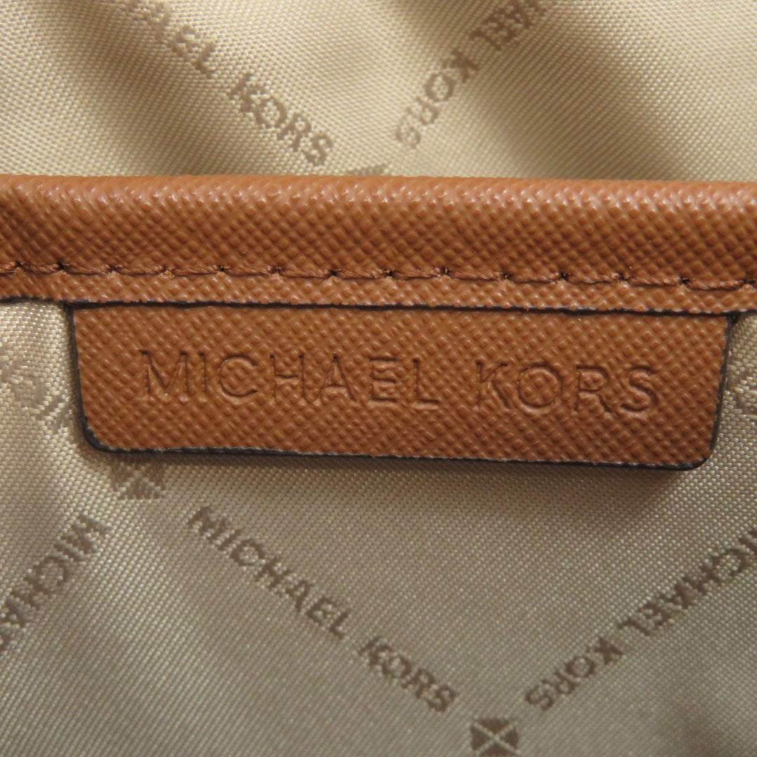 MICHAEL KORS Shoulder Bag PVC white MK signature Women Used Authentic