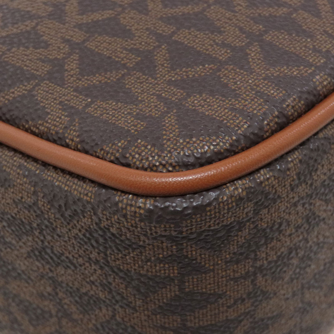 MICHAEL KORS Shoulder Bag PVC Brown MK signature Women Used Authentic