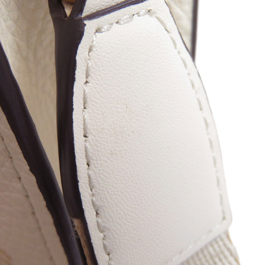 MICHAEL KORS Handbag leather white 2WAY Women Used Authentic