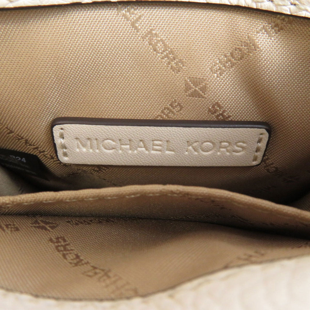 MICHAEL KORS Handbag leather white 2WAY Women Used Authentic
