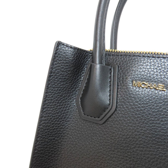 MICHAEL KORS Handbag leather black 2WAY Women Used Authentic