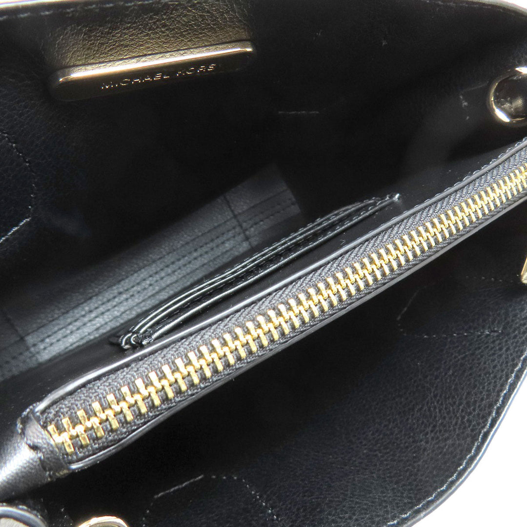 MICHAEL KORS Handbag leather black 2WAY Women Used Authentic