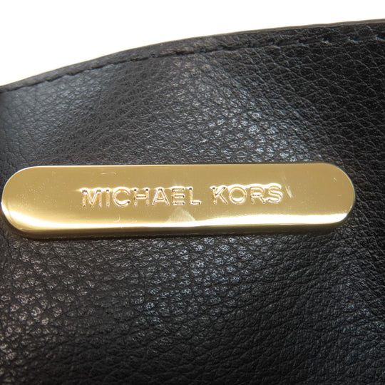 MICHAEL KORS Handbag leather black 2WAY Women Used Authentic