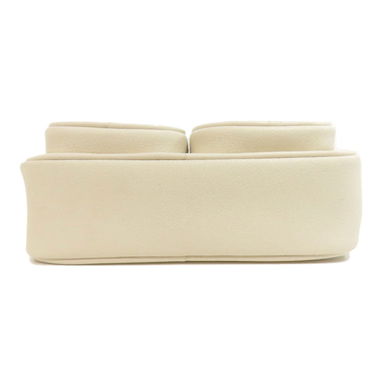 MICHAEL KORS Shoulder Bag leather white logo Women Used Authentic