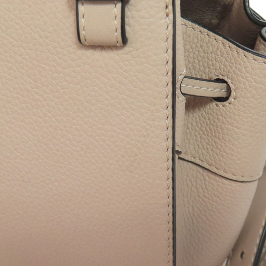 LOEWE Handbag Calfskin beige Mini Hammock 2WAY